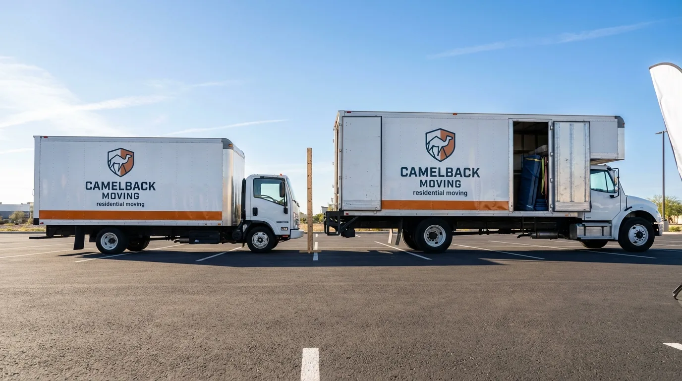 Moving truck size capacity guide in Delaware City